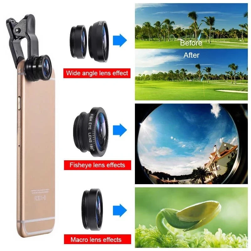Lente de Câmera Micro 3 em 1 c - Fishing Camera avaliação e preço